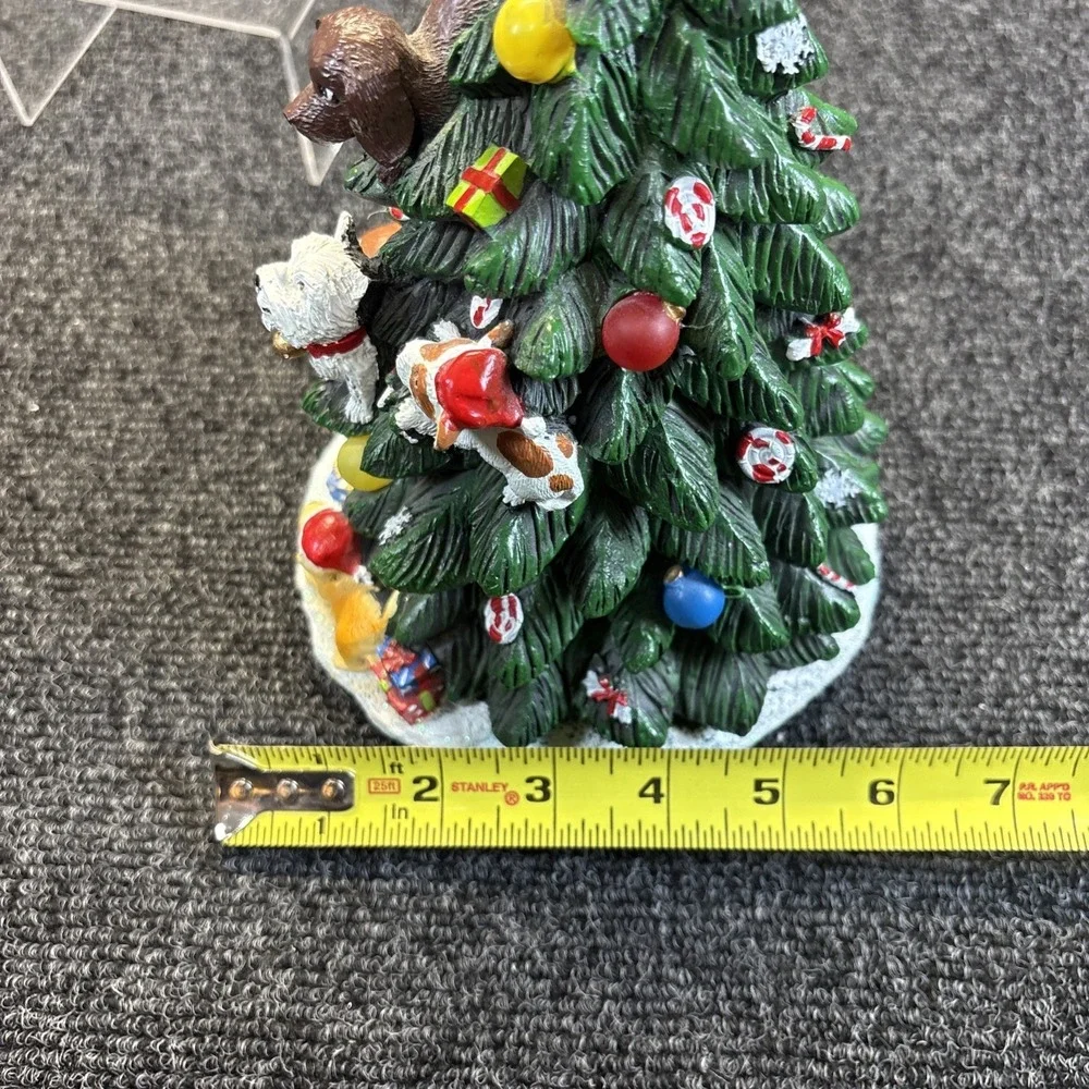 Collections‎ Etc~Dog Lighted Tabletop Christmas Tree~Works